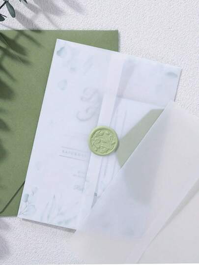 30/50pcs Pre-Folded Vellum Jackets Invitation Jackets(5*7),Wedding Invitation Sleeves,Wedding Invitation Vellum Envelopes,Pre-Folded Envelopes, Suitable For 5x7 Inch Invitations ,Semi-Transparent Vellum 5x7 - Can Be Used As Envelope Liners - Suitable For Wedding, Birthday And Baby Shower Invitations