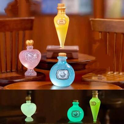 Creative Glow-In-The-Dark Magic Bottle Resin Craft DIY Mini Decor, New Glow-In-The-Dark Magic Bottle, Dollhouse DIY Decoration Accessories, Mini Car/Desktop Decor, Suitable For Indoor And Outdoor Placement