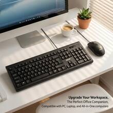 Acer OCC203 OAK930 OAK010 OAK960 Wired Keyboard And Mouse Combo For Laptops And Desktops, Business Office Use, USB Wired Combo, All-In-One PC - View 5