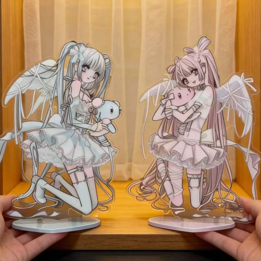 Angel High-Level Appearance Acrylic Stand Plaque, Homemade Decorative Item For Friends, Anime And Doujinshi Decoration For Desktop. - one-size - View 1