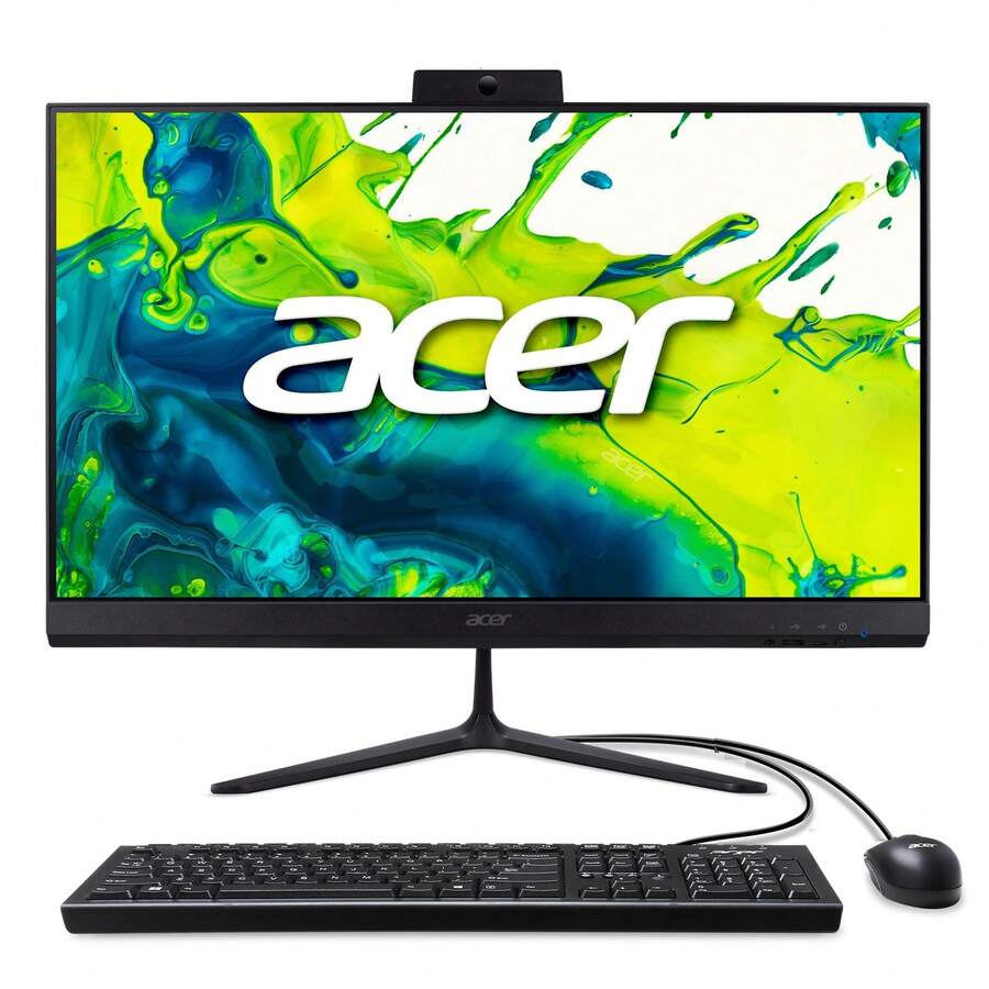 Acer Aspire C24 23.8" All-In-One | FHD | AMD Ryzen 5 7430U | 2.3GHz | AMD Graphics | 16GB DDR4 RAM | 512GB SSD | Excellent Refurbished - US B Type Plug(110-127V) - View 1