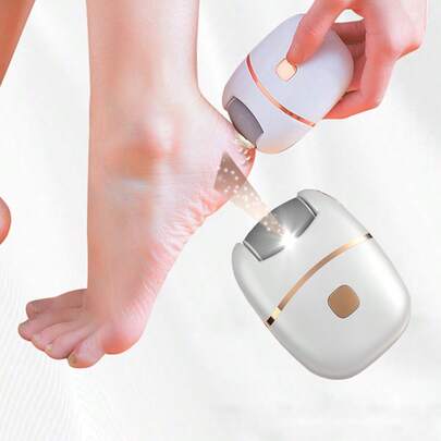 Máy mài gót chân điện sạc lại, dụng cụ chăm sóc chân chống nước giúp loại bỏ vết chai và tế bào chết, phù hợp cho cả nam và nữ (400mAh)