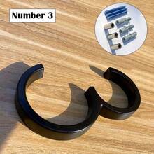 125mm Black Outdoor Address Number Letter Sign, Metal Floating House Number Plate, Modern Mailbox Plaque - Door Number - View 9