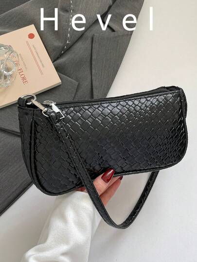 Hevel, bolso bandolera para mujeres con efecto texturizado y brillante, vegano, impermeable, ligero, bolso casual de negocios con relieve para adolescentes, mujeres, estudiantes universitarias, principiantes y trabajadores de cuello blanco, perfecto para oficina, universidad, trabajo, negocios, viajes, bolso de mujer con estampado animal, bolso negro, bolsos para mujer