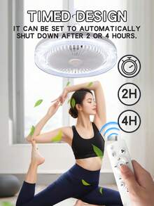 5-Blade 10-Inch LED Ceiling Fan Light With 360° Flexible Rotation, Remote Control, Aromatherapy Function, Upgraded Crystal Mask, Adjustable Color Temperature, Brightness And Wind Speed, Timer Function, Suitable For Bedroom, Living Room And Study - Five-blade Omnidirectional Crystal Fan Light - View 7