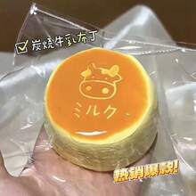 2026新款軟方厚實矽膠捏捏麵包壓力緩解玩具，黏性觸感感官紓壓玩具，適合青少年與兒童放鬆禮物，起司布丁捏捏玩具，聖誕禮物，萬聖節禮物 - 彩色 - 查看 13