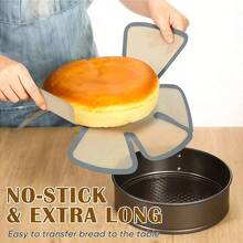 Bộ 1/3 khuôn nướng bánh mì bằng silicon, lót khuôn chống dính tái sử dụng, phù hợp với khuôn bánh mì 9"x5", thích hợp cho việc tự làm bánh, các sự kiện tại nhà, tiệc sinh nhật, lễ hội. - Nhiều màu - Xem 6