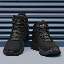1双户外高帮作战靴、徒步战术靴、全地形徒步靴、沙漠靴、战术训练靴 - 黑色 - 查看 7