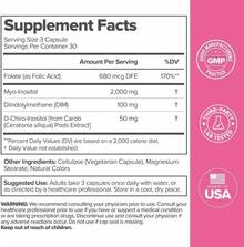 FLO Ovarian Health Support - Hormone Balance For Women, Supplement With DIM, Myo & D-Chiro Inositol, Folic Acid - Supports Healthy Ovulation, Cycle Regularity - 30 Servings - 卵巢健康支持膠囊(1 粒) - 查看 5