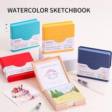 Languo Watercolor Sketchbook, Tear-Off Drawing Pad, 230gsm 50 Pages Mini Portable Art Painting Notebook - Single Piece - View 3
