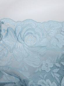 3pcs/Set Plus Size Women's Solid Color Lace Patchwork Comfortable Breathable Briefs - Multicolor - View 9