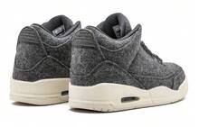 Jordan 3 Retro Wool GS Dull Grey - Dark Grey - View 4