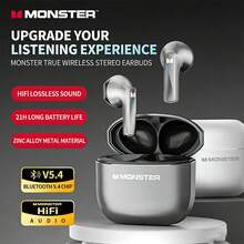 Monster Magic Voice 真无线蓝牙耳机 GT33 双麦克风降噪超长续航运动跑步游戏 - 查看 2