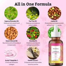 Cyperus Rotundus Oil - 60ml Natural Cyperus Rotundus Oil For Hair Removal, Moisturizing & Soothing Cyperus Oil For Reducing Body Hair Growth, Hair Removal Oil Ideal For All Skin Types - 凝膠 - 查看 5