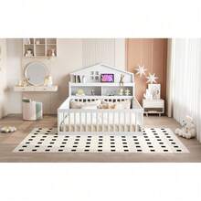 Kids Bed Frames, Headboards & Footboards - White+Solid Wood+140cm*200cm - View 7