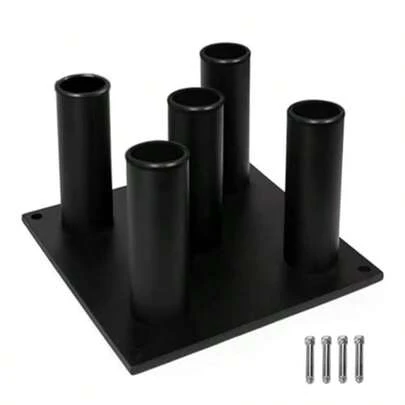 Yes4All Soporte para Barras Gym y Barra Z - Rack para Barra Olímpica con Accesorios para Gimnasio - Organiza tu Espacio de Gimnasio de Forma Eficiente