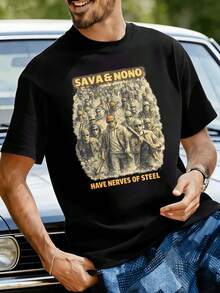 T-shirts pour hommes - Noir - Voir 1