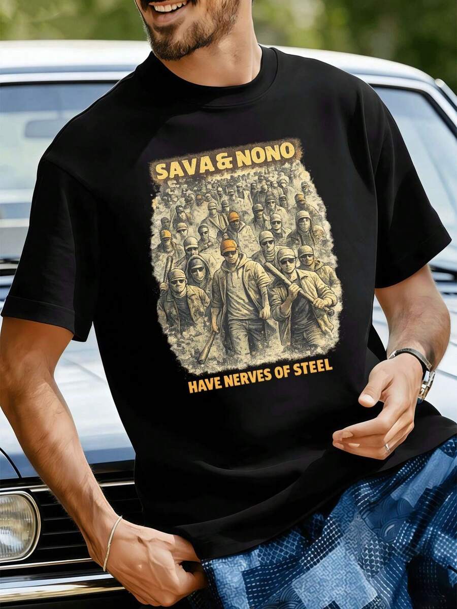 T-shirts pour hommes - Noir - Voir 1