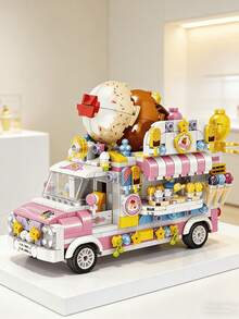 Bộ đồ chơi lắp ráp mô phỏng xe bán kem/xe bán hamburger/xe bán đồ tráng miệng/xe bán nước ép trái cây/xe bán bánh ngọt mini, hơn 600 mảnh. Bộ này bao gồm xe bán kem, xe bán hamburger, xe bán đồ tráng miệng và xe bán trái cây, cũng như xe bán đồ ăn, mang lại nhiều niềm vui hơn. - Nhiều màu - Xem 14