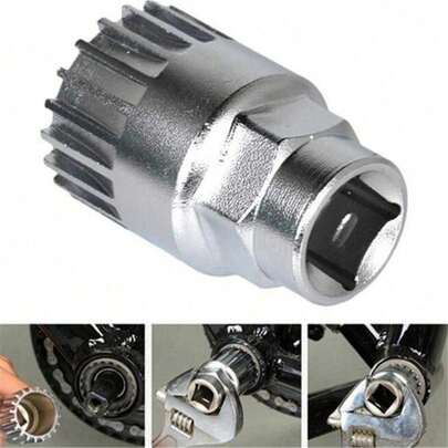 Bicycle Compatible Bottom Bracket Removal Tool, 20-Tooth Crank Puller Wrench