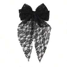 3 Peças Presilhas de Cabelo com Laço de Renda para Mulheres, Acessórios de Cabelo com Fita Longa de Bordado de Fada Doce e Elegante, Design de Bordado de Malha Estilo Floresta, Adereços de Decoração para Casamento e Noiva, Acessórios para Apresentação em Palco, Cosplay e Festa, Adequado para Ocasiões Especiais como Presentes Requintados para Família ou Amigos da Escola - Multicolorido - Visão 13