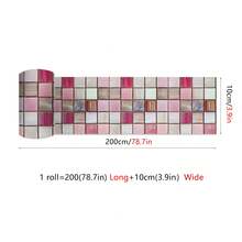 OUTANA Vinyl PVC Self-Adhesive Decorative Tile Waistline, Removable, Can Cover Wall Cracks, No Tools Needed, Easy Installation & Cleaning, Suitable For Living Room, Bedroom, Entrance, Office, Rental House, Dormitory - CZYX764 - View 9