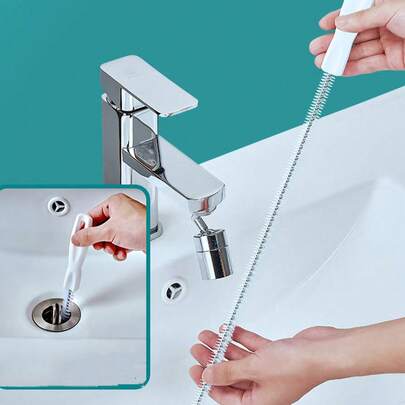 1/2pcs Drain Unclogger, Drain Hair Remover Cleaning Tool, Sink And Pipe Cleaner, Flexible Cleaning Channel Unclogger, Hair Cleaner, Is A Great Bathroom Tool Suitable For Kitchens, Bathrooms, Sewers, And Is Also A Great Gift For Stress Relief