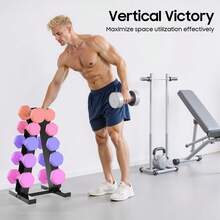 YUNRUX Strength Training Barbell Rack - Silver - View 11