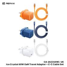 REMAX CA-26(C60W) 氮化鎵充電器數據線套裝，PD60W動態低溫快充，Type-C充電插頭充電線，小體積，大功率,隨身攜帶無壓力 - 彩色 - 查看 5