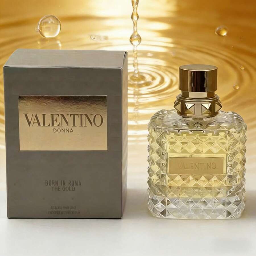 Valentino Donna Born In Roma The Gold 3.4 Oz EDP Spray, Luxury Women's Fragrance - 甜美風 - 查看 1