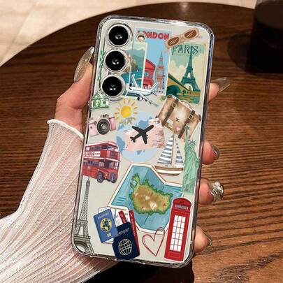 Ốp lưng điện thoại Android hình máy bay rỗng, tối giản, chống sốc, tương thích với Samsung Galaxy S26, S26 Plus, S26 Ultra, S25, S25 Plus, S25 Ultra, A16, A36, A26, A56, A50, A12, A32, A52, A72, A51, A21S, A13, A14, S24, S24 Plus, S24 Ultra, S20, S23, S22, A53, S20 FE, S21, 11, 12 Pro, 12, 12X, 13 Pro, 14 Pro, 15 Pro, X3 Pro, 10, 9, Note 9, 12C, Note 11 Pro, Note 8 Pro, 9C, 9A