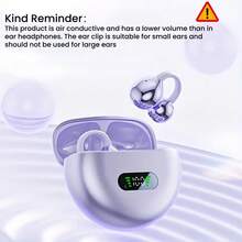 Open-Ear Clip-On Earbuds With Built-In Microphone, Sports Headphones, Type-C Charging Port, (USB Charging Cable Not Included) - one-size - View 5