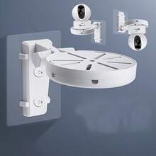 1 chiếc giá đỡ gắn tường điều chỉnh đa năng, phù hợp cho hệ thống camera an ninh gia đình, không cần khoan, được làm từ chất liệu ABS. - Xem 7