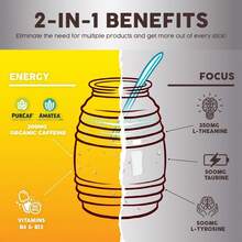 Salud 2-In-1 Energy Drink Powder + Focus, Pineapple Mango, Organic Caffeine, B6 + B12, Theanine, Clean Energy Drink Packets, Agua Fresca Mix, Non-GMO, Gluten Free, Vegan, 1g Of Sugar, (15 Servings) - Pineapple Mango - 查看 4