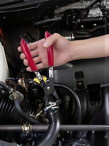 Automotive Hose Clamp, Multi-Function Hose Clamp Installation & Removal Tool, Round Flat Buckle Style Oil/Water Pipe, Radiator Binding & Disassembly Clamp, Automotive Repair Dedicated Rotary Clamp Tool - A - View 1