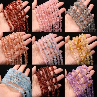 Natural Flash Labradorites Beads Irregular Freeform Chip Gravel Beads For Jewelry Making DIY Necklace Bracelet 40CM