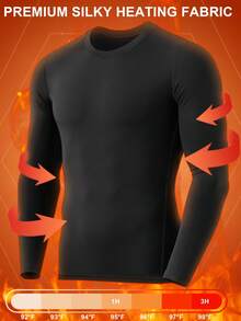 4-Piece Men's Underwear Set: Long-Sleeved Shirt And Pants, Suitable For Breathable Fabric, Men's Round-Neck Long-Sleeved T-Shirt Set, Home Wear Set: Shirt And Pants. - White + Black - View 6