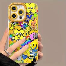 Personajes amarillos de Batalla por la Isla de los Sueñosfunda de teléfono Fundas compatibles con ,Apple,VIVO,OPPO,,, y Honor.Fabricadas en silicona TPU,ofrecen protección contra golpes y caídas. - Blanco - Ver 2