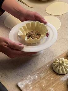 1 chiếc khuôn làm bánh bao chống dính dễ sử dụng - Dụng cụ nhà bếp hoàn hảo để làm bánh bao và há cảo, dễ vệ sinh, nồi hấp gia đình, dụng cụ nấu ăn cho người mới bắt đầu. - Xem 4