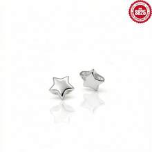 10pcs/Bag 925 Sterling Silver Five-Pointed Star Pendant, Spacer Beads Accessories, Suitable For Handmade Bracelets, Earrings, DIY Jewelry Making Materials - Silver - View 6