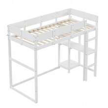 Kids Bed Frames, Headboards & Footboards - White + Wood + 90cm*200cm-1 - View 9