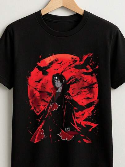 T-shirt unisex in puro cotone, adatta a ragazzi e adulti. #N@ruto Anime#It@chi#Akatsukii Master T-Shirt, T-shirt per fan di anime, Abbigliamento uomo, Unisex, Maglietta anime, T-shirt vintage, T-shirt estiva, Camicetta, Top basic, T-shirt, Cotone morbido, Abbigliamento casual quotidiano, Stile da lavoro, Resistente e confortevole, Design accattivante, Ideale per il gaming.
