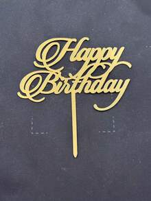 3件套生日快乐亚克力蛋糕装饰品，适用于生日派对，可装饰生日蛋糕和纸杯蛋糕 - styleP - 查看 8