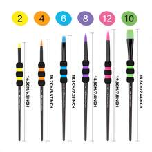 6 Pcs Watercolor Brush Pen Set,Soft Brush Tip Drawing Pens For Smooth Painting & Coloring,For Smooth Coloring, Blending & Layering, Artist Drawing Tools For Watercolor Acrylic Gouache Oil Painting Student Creators & Young Artists Supplies - Sets - View 12
