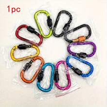 1/5 Stücke Mehrfarbiger D-Ring Schnalle, Bunter Karabiner, Outdoor Aufhängehaken, hochwertige verstärkte 8 cm Knopf, Schnellverschluss Aufhängehaken, Aluminiumlegierung Rucksack Schnalle, Schlüsselanhänger, Outdoor Ausrüstung, Outdoor Reise Schlüsselanhänger, Bergsteiger Ausrüstung Zubehör, Wandern Camping Schlüsselorganizer, Entdecker Schlüsselanhänger, Camping Zubehör, Reiseessentials, praktische Aufbewahrung - Verschiedenfarbig - Übersicht 9