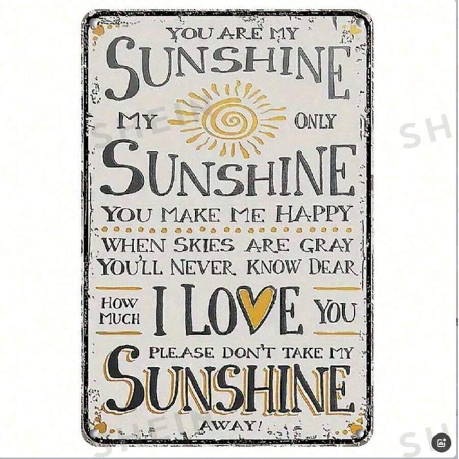 Love In The Sunshine, Wooden Plaque, Unique Sign, Miracle In The Home - Multicolor - View 1