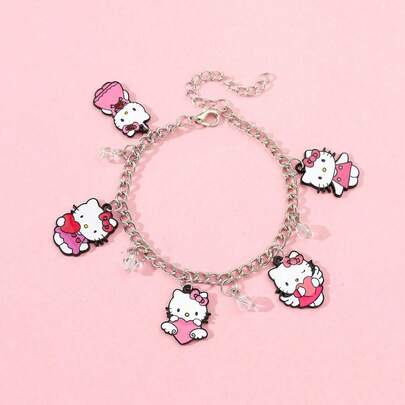 SANRIO Mặt dây chuyền trang sức kiểu mới hình hoạt hình Hello Kitty Kuromi.