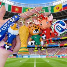 FIFA 1 Set 2026 Keychain, Including Football Mascot Keychain, Trophy Keychain, Perfect Gift For World Cup Fans - Multicolor - View 1
