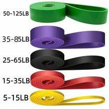 Heavy Duty Latex Elastic Resistance Band, Pull-Up Assist Band, Suitable For Fitness Training, Home Gym Body Shaping Exercises - Multicolor - View 5