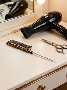 Marble Texture Hairstyling Comb, Suitable For Pompadour And Quiff Hairstyles - Multicolor - View 5
